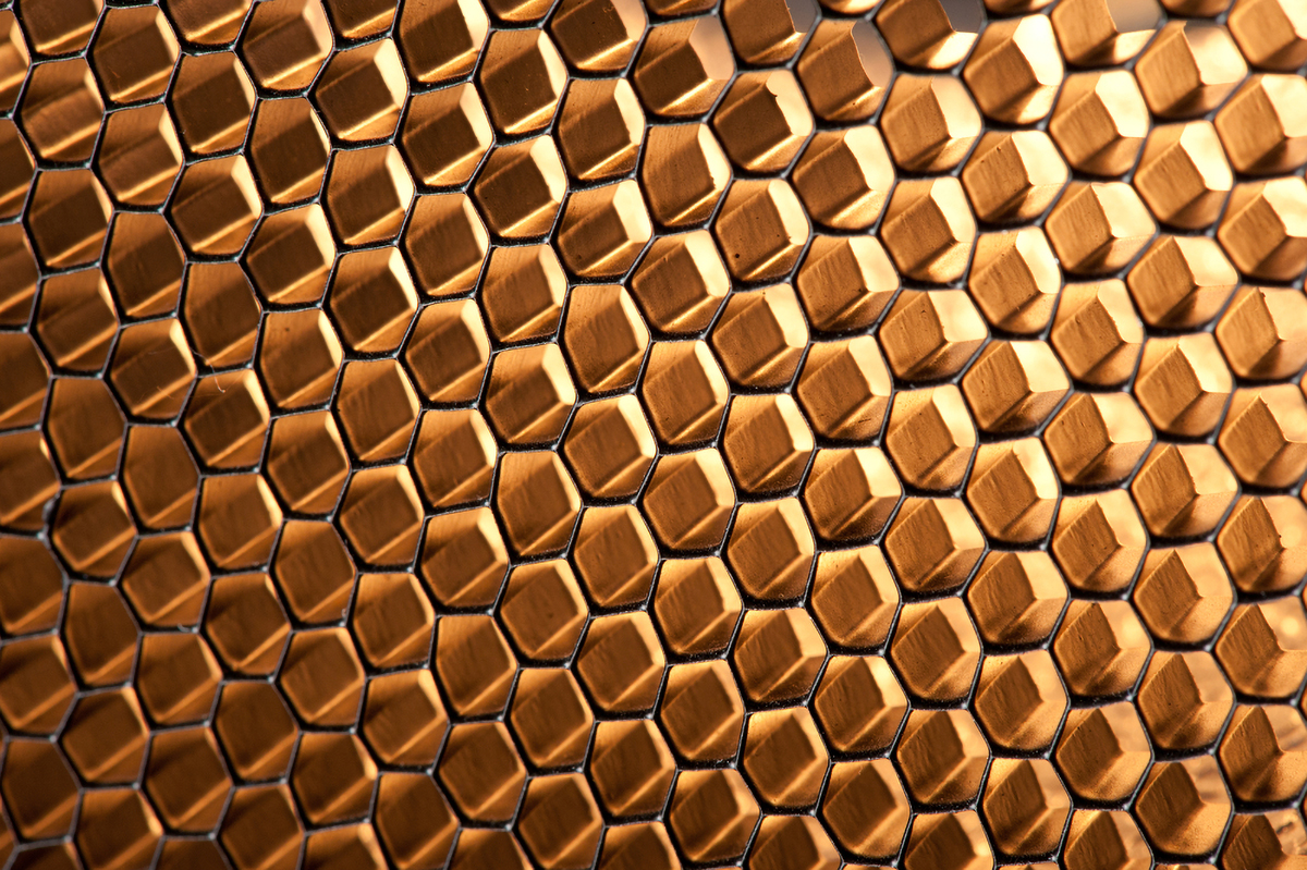 Glowing Honeycomb Structure